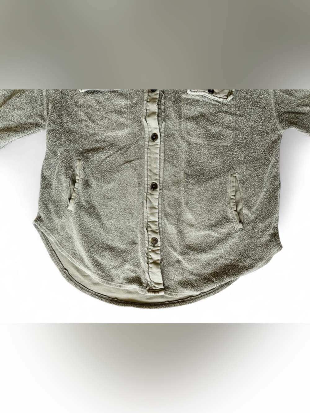 Free People Women’s Ruby Jacket Shacket Green - Size Large - Picture 5 of 15